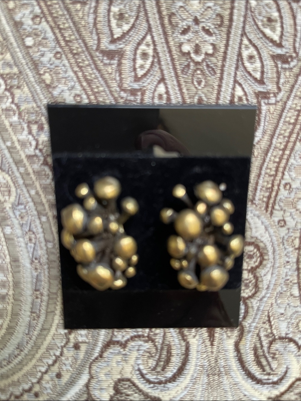 Bronze Cluster Earrings